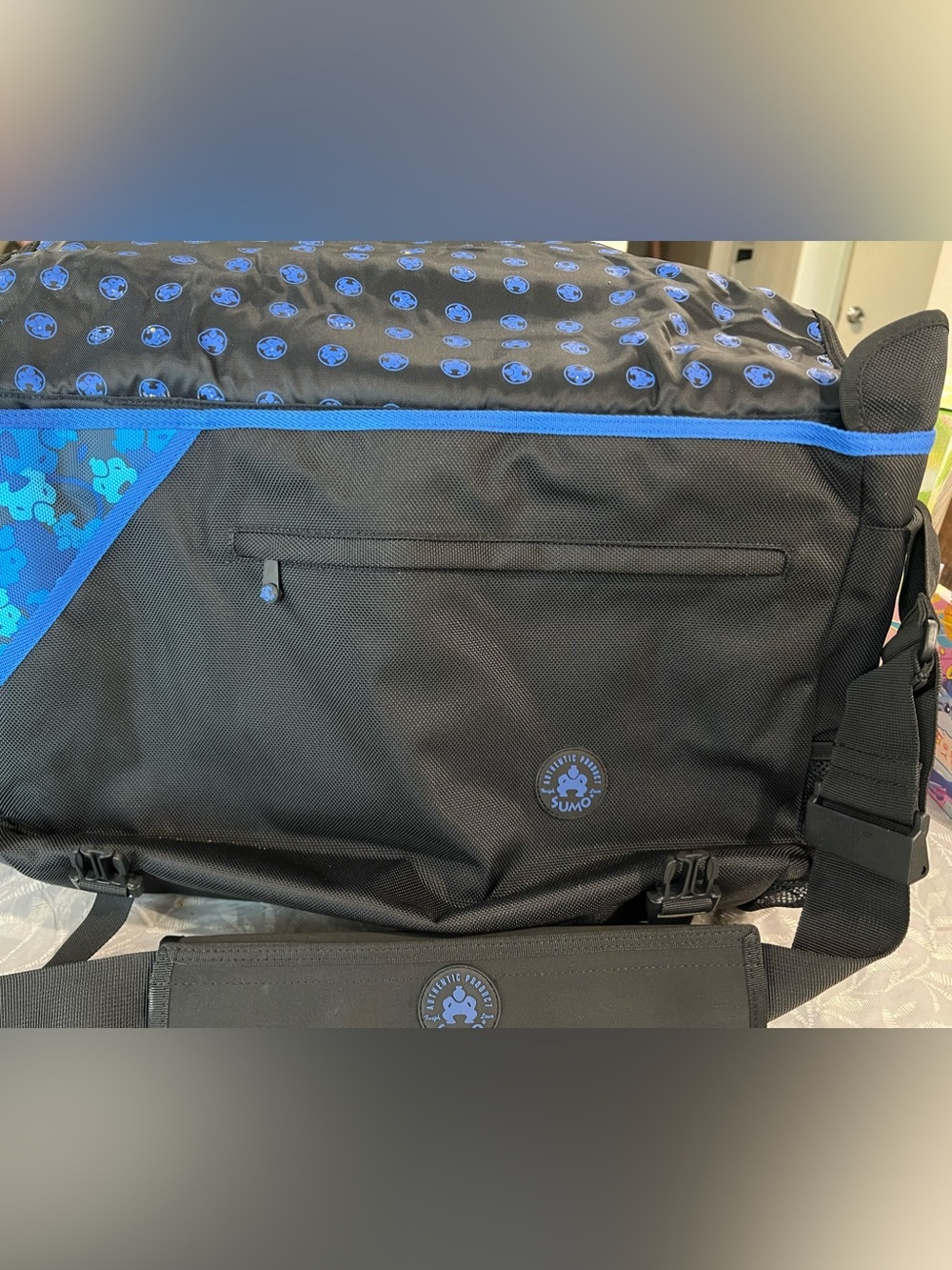Sumo Black & Blue Messenger Bag by Sumo